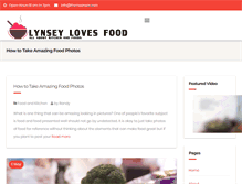 Tablet Screenshot of lynseylovesfood.com